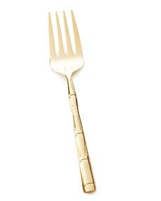 GOLD BAMBOO COLD MEAT FORK | Horchow