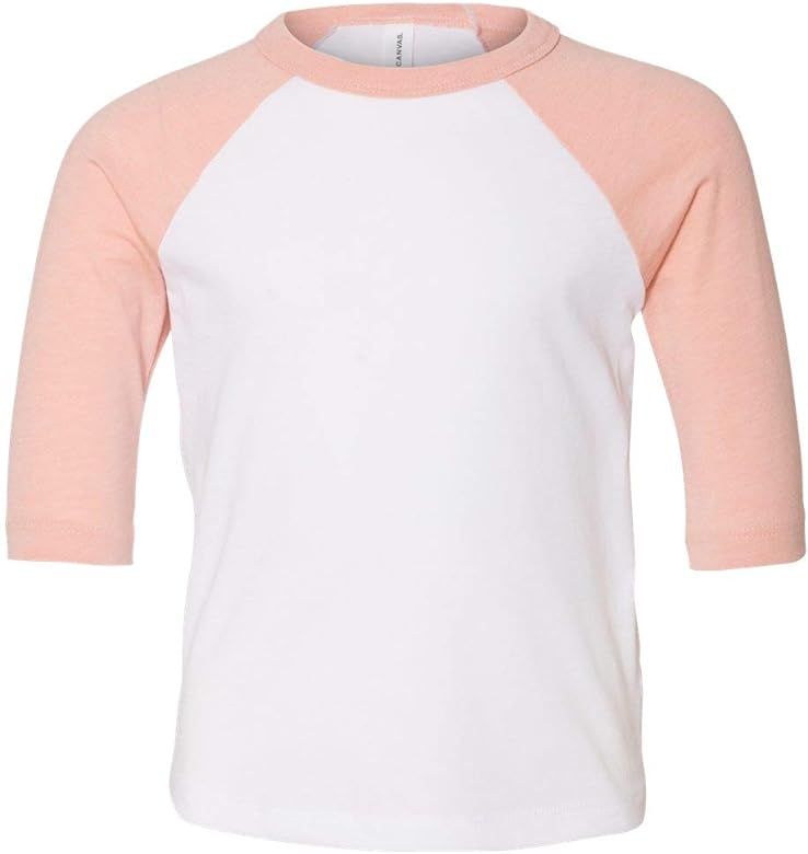 + Canvas - Toddler Three-Quarter Sleeve Baseball Tee - 3200T | Amazon (US)