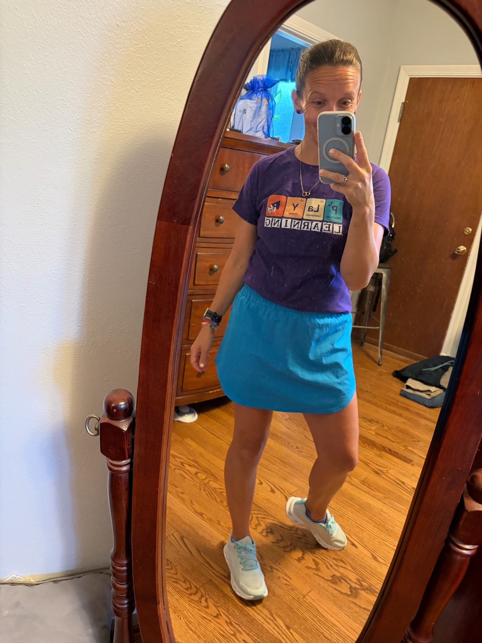 Athleisure - built in shorts, smocked compression-esque waistband, and cute colors make this skirt a 10.  My tennis shoes are good dupes and really comfortable. 


#golfskirt #tennisskort #designerdupe #summer #momoutfit #amazon #walmart

#LTKOver40 #LTKSeasonal #LTKootd #LTKU #LTKActive