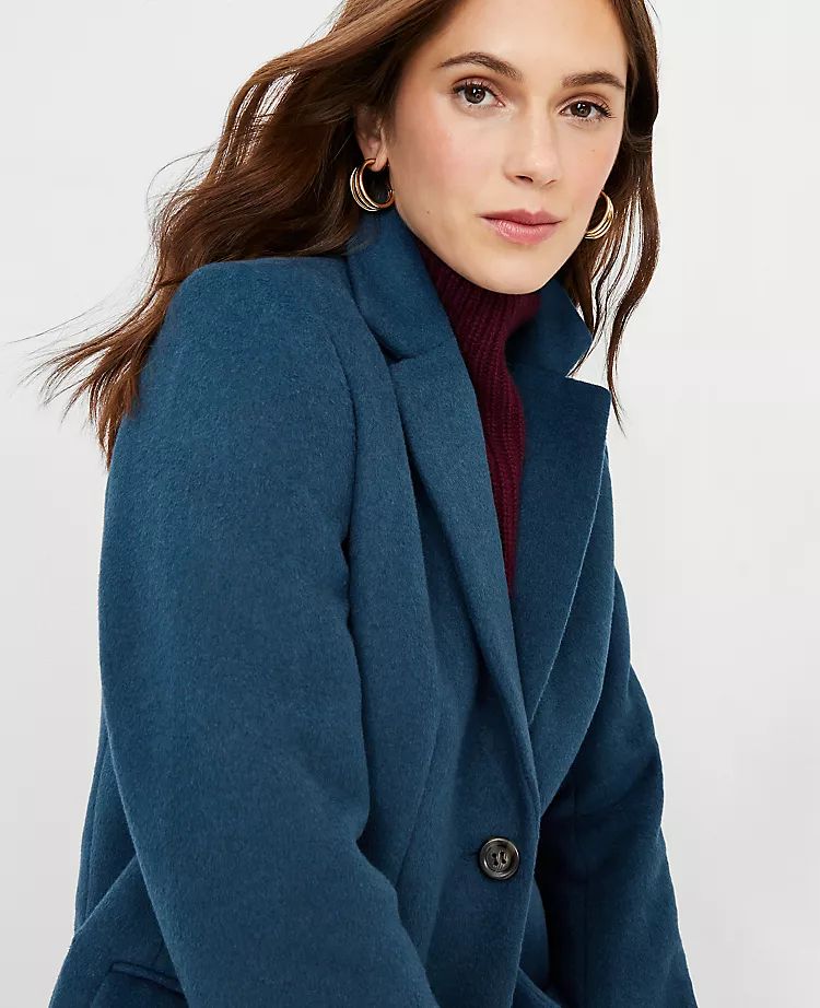 Wool Blend Chesterfield Coat | Ann Taylor (US)