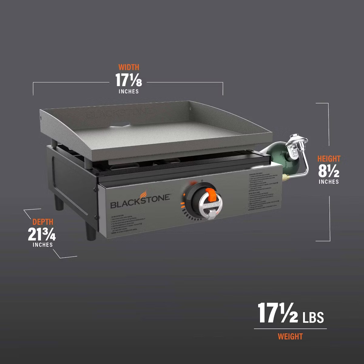 Blackstone 17" Tabletop Griddle Gas Grill 2142 - Black | Target