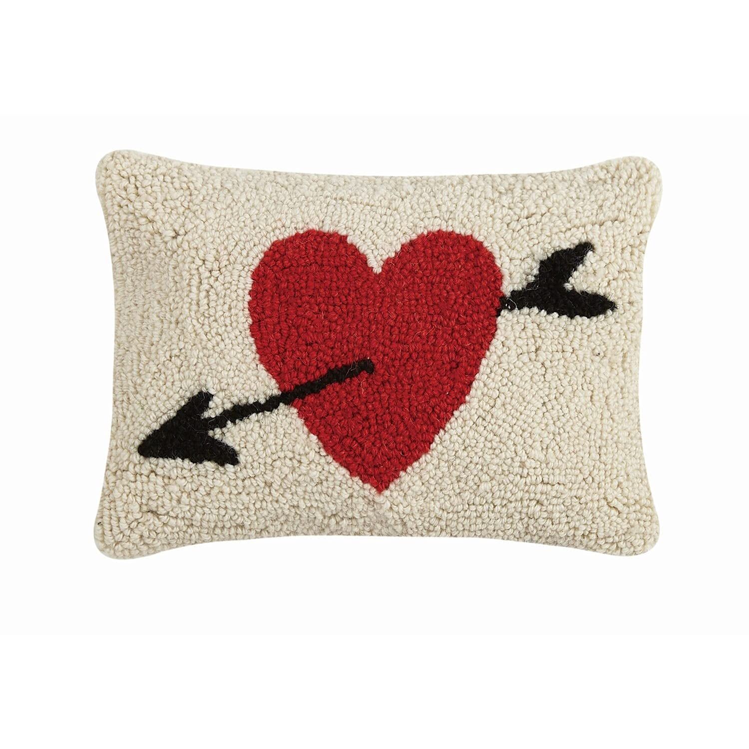 Peking Handicraft 30JES815C12OB Heart Cupid's Arrow Hook Pillow, 12-inch Length | Amazon (US)