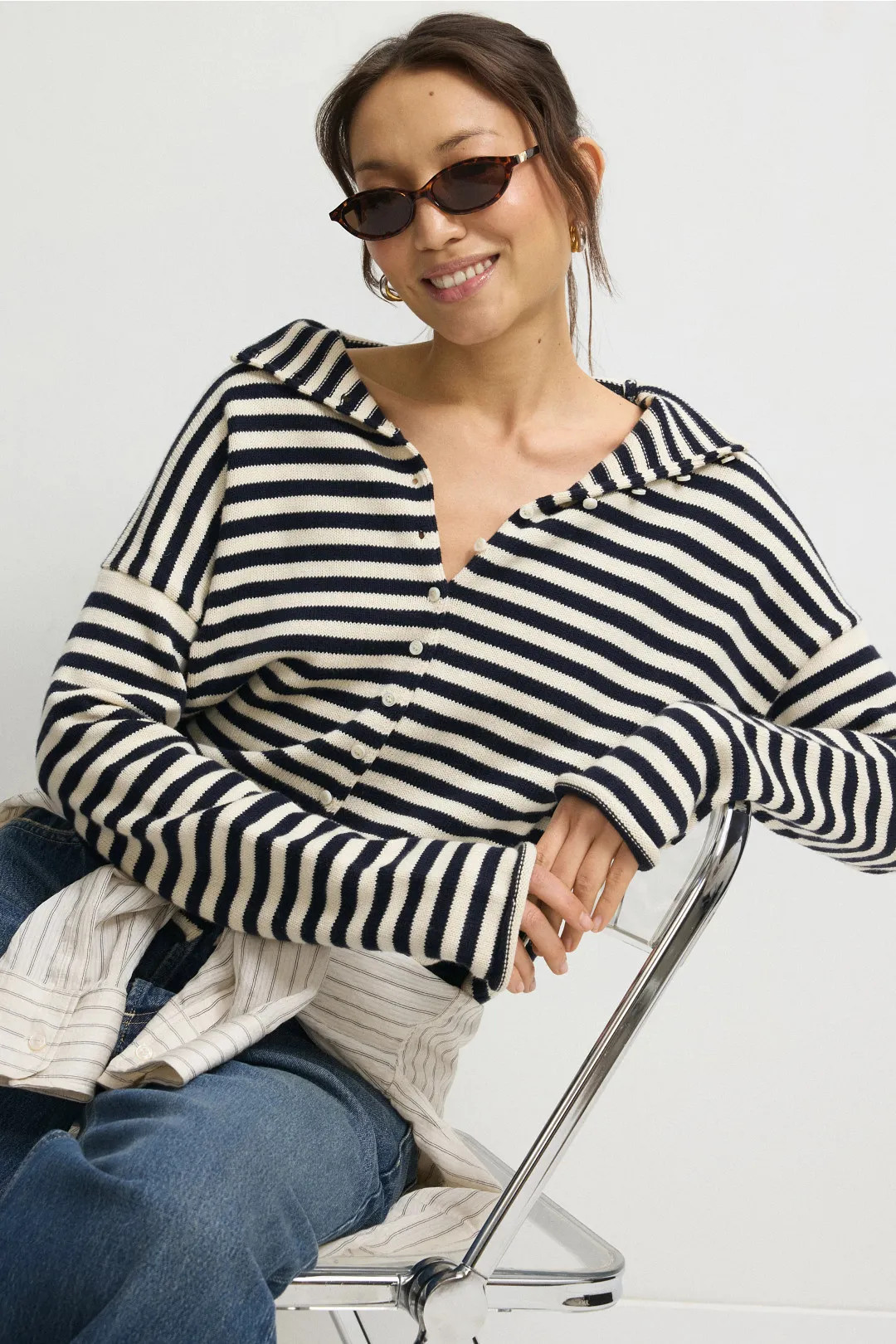 Taylor Striped Cardigan | Rent the Runway