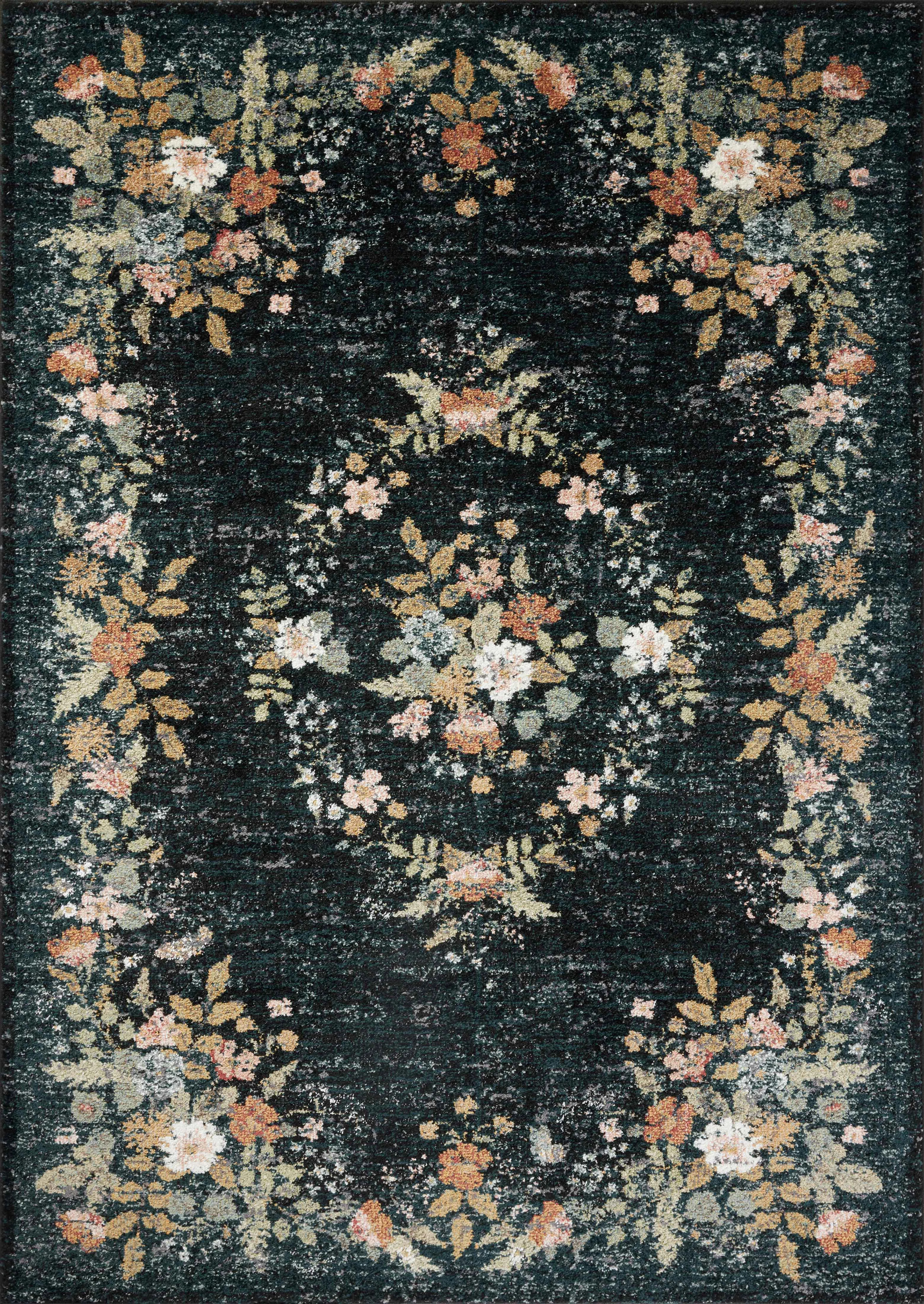 Rifle Paper Co. x Loloi Laurel Navy Area Rug | Wayfair North America