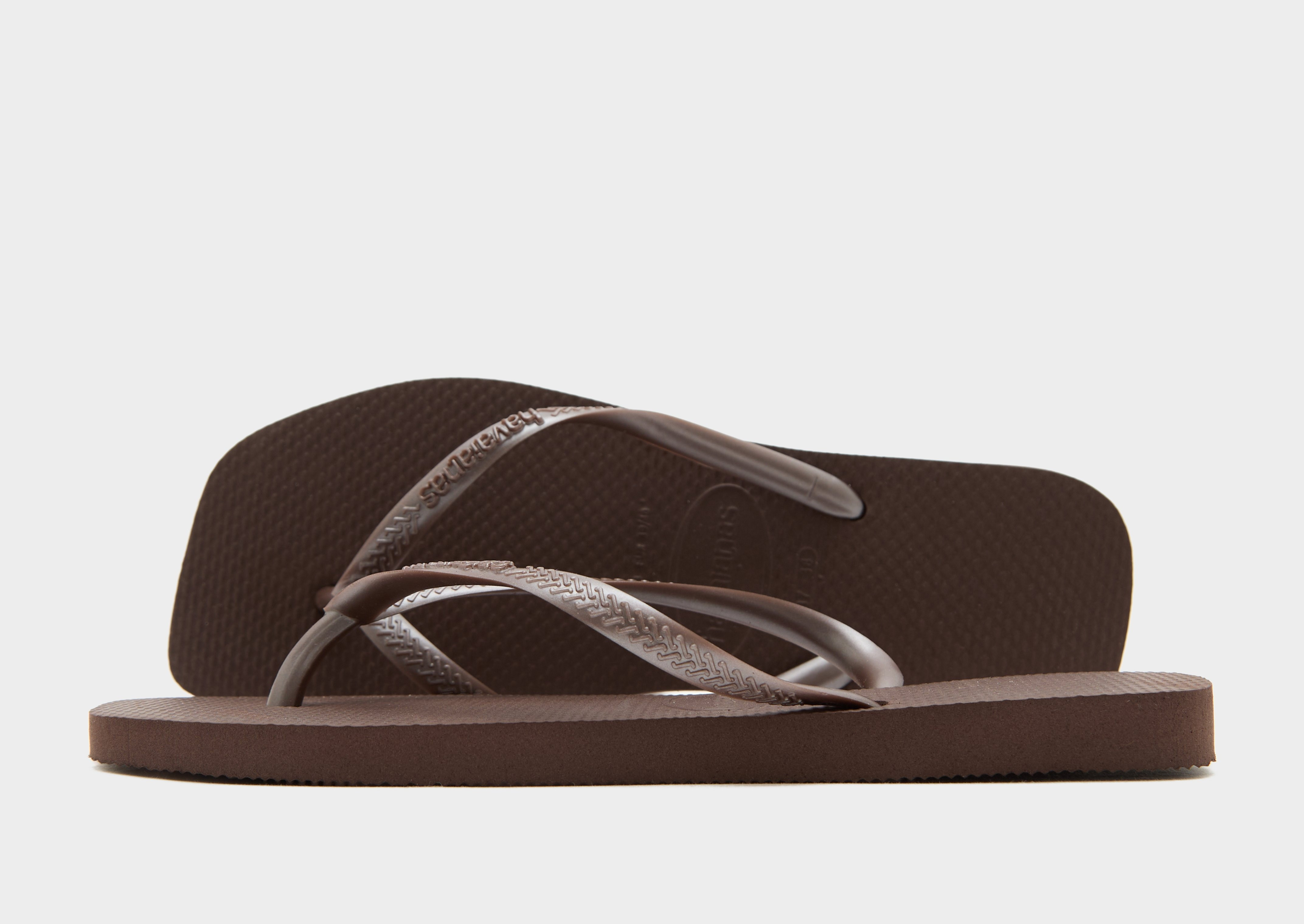 Brown Havaianas Slim Square Flip Flops Women's | JD Sports UK | JD Sports (UK)