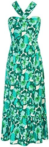 GRACE KARIN Womens Summer Floral Dresses 2026 Boho Maxi Dress Flowy Halter Sundress Casual Vacati... | Amazon (US)