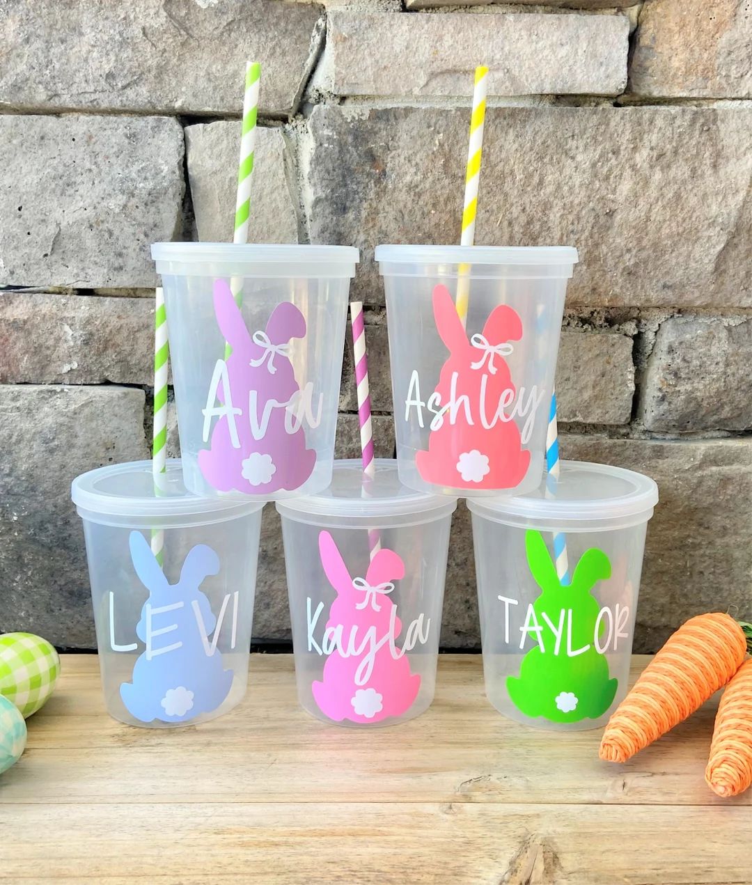 Easter Cups for Kids, Easter Basket Stuffers, Easter Decor, Kids Water Cup, Easter Decor, Easter ... | Etsy (US)