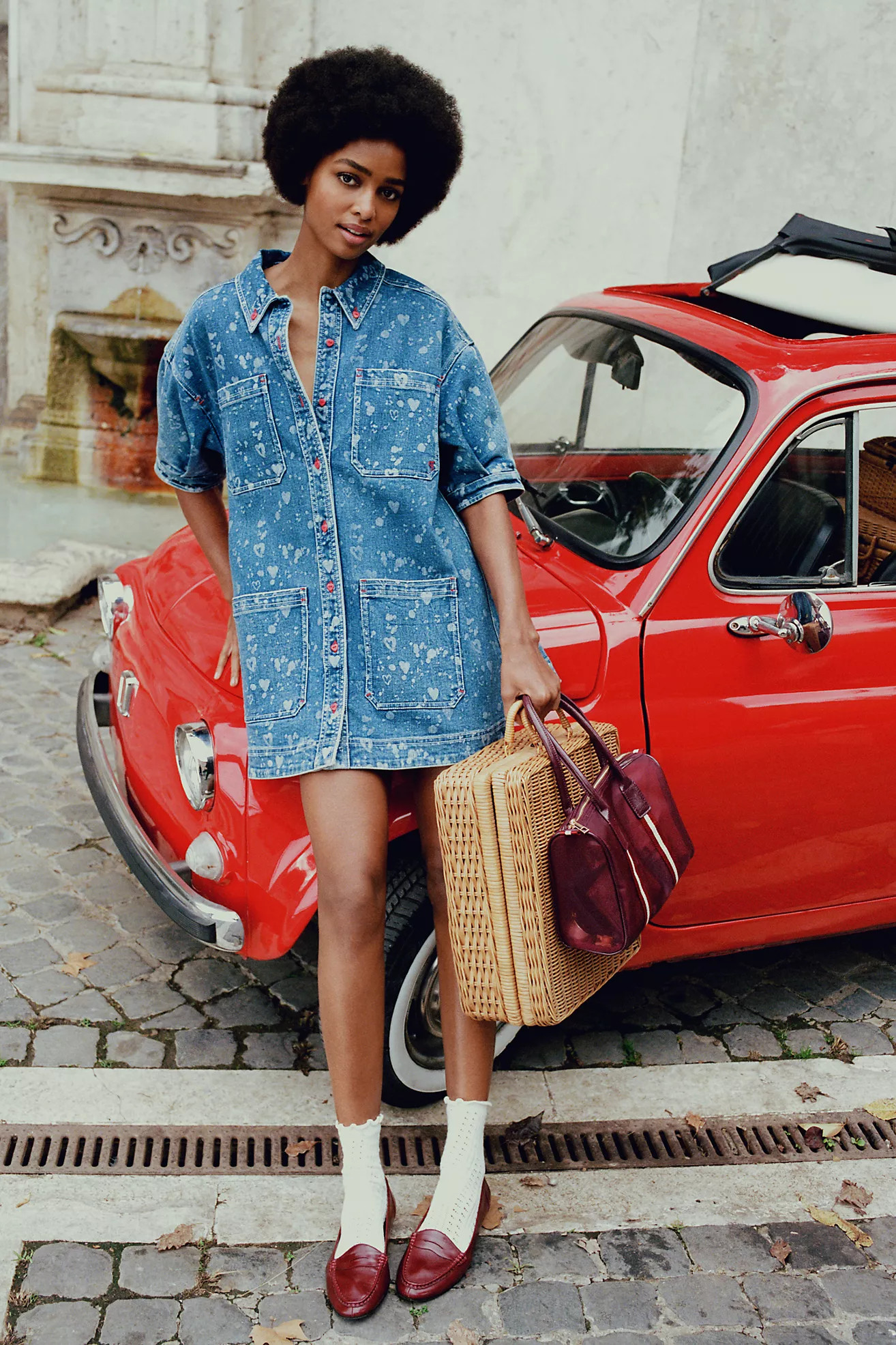 Pilcro Denim Buttondown Shift Dress | Anthropologie (US)