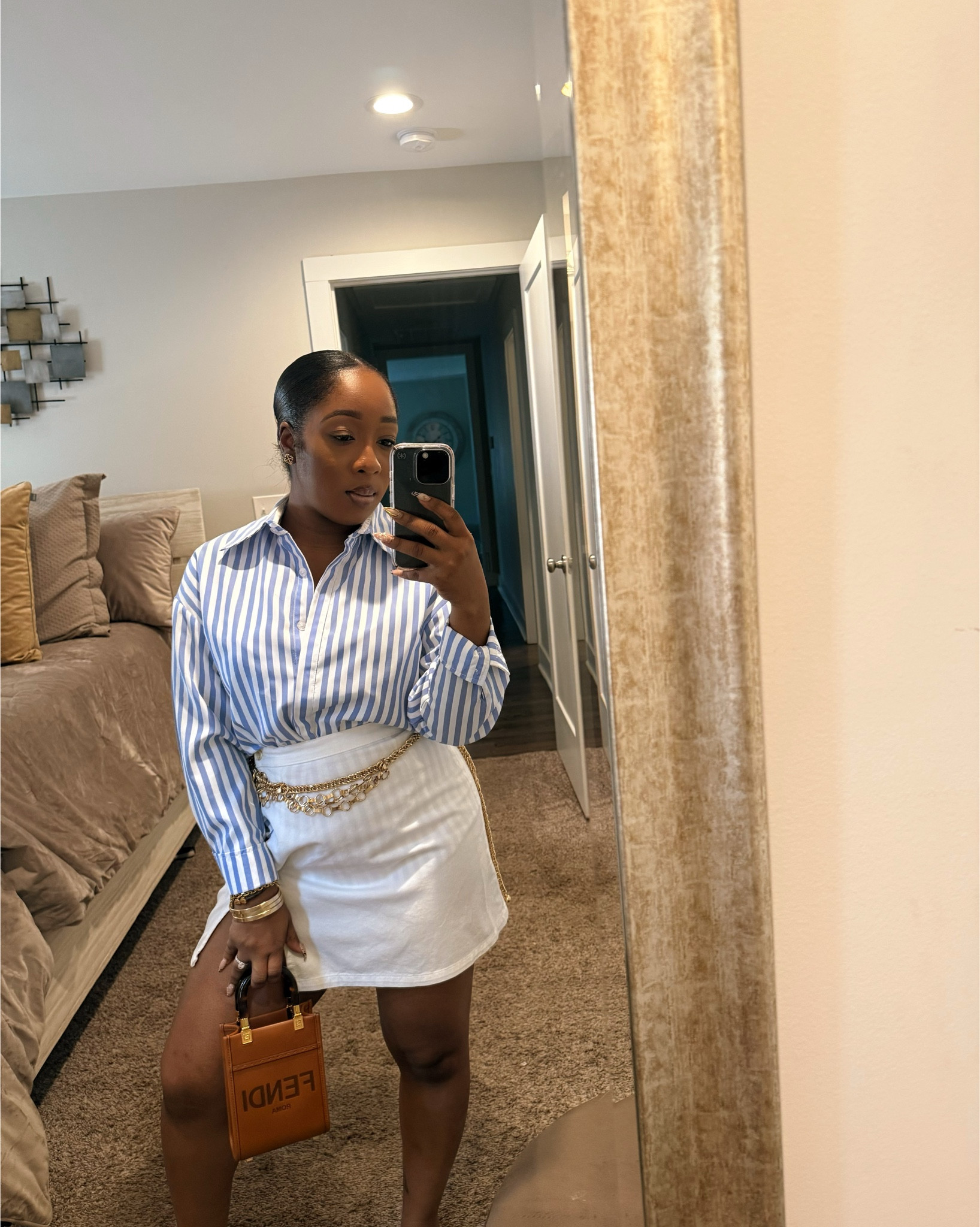 Paint this shirt set with a white casual skirt from ASOS 

#LTKPetite #LTKStyleTip