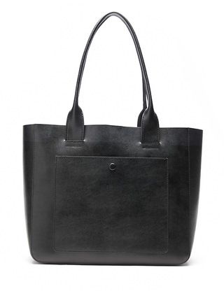 Leather Large East-West Tote | Banana Republic US