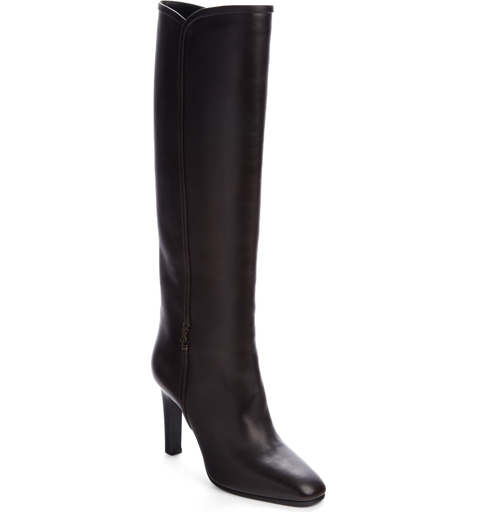 Saint Laurent Blu Knee High Boot (Women) | Nordstrom | Nordstrom