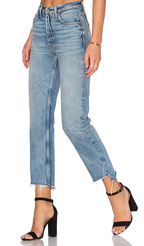 GRLFRND x REVOLVE Helena High-Rise Straight Jean. - size 23 (also in 25,27,28,29,30) | Revolve Clothing