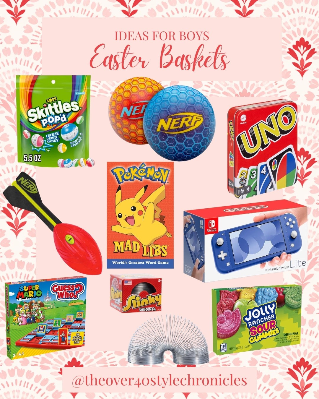 Easter basket ideas for boys that go beyond candy. Games, gadgets, and fun finds that will actually keep them entertained.

boys Easter basket ideas, Easter gifts for boys, teen boy gift ideas, kids Easter basket fillers, games for kids, UNO cards game, Pokémon gifts, Nintendo Switch Lite, outdoor toys for boys, fidget toys kids, Nerf balls, fun Easter basket ideas boys, affordable kids gifts, Easter basket fillers boys

#LTKKids #LTKSeasonal