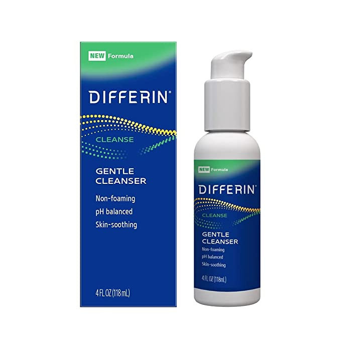 Facial Cleanser by the makers of Differin Gel, Soothing Face Wash, Gentle Skin Care for Acne Pron... | Amazon (US)