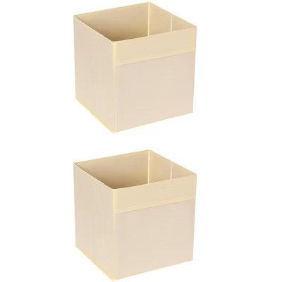 REGALWOVEN Fabric Reinforced Storage Bin for Organizing Clothes Books 2 Pcs Apricot 11*10.6*10.6in | Target
