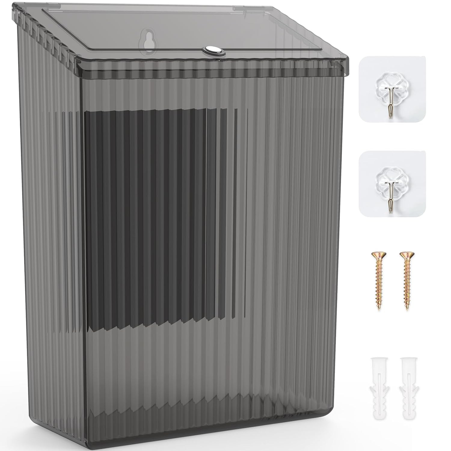 Sealegend Magnetic Slim Trash Can Wastebasket with Lid, Lint Bin, Storage Bins Perfect for Kitche... | Amazon (US)