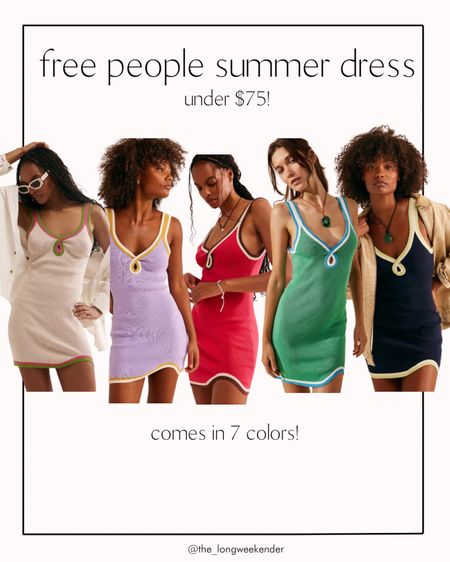 Under $75 free people mini dress that comes in 7 color options! 

Mini dress, free people dress, summer dress, summer outfit 

#LTKFindsUnder100 #LTKStyleTip