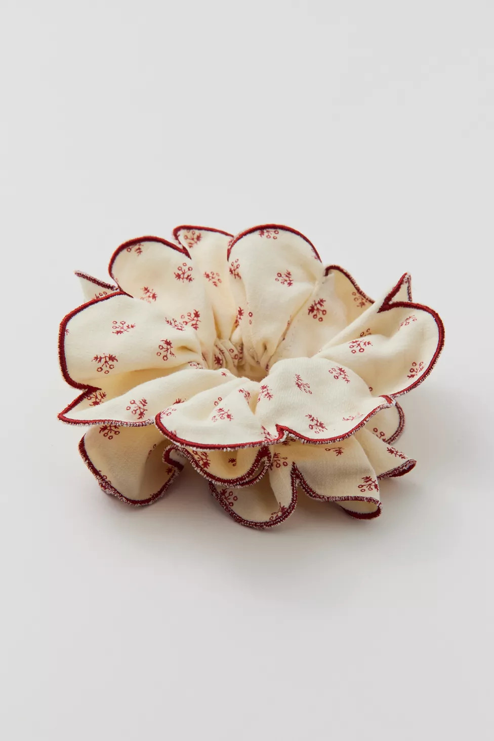 Printed Ruffle Jumbo Scrunchie | Urban Outfitters (US and RoW)