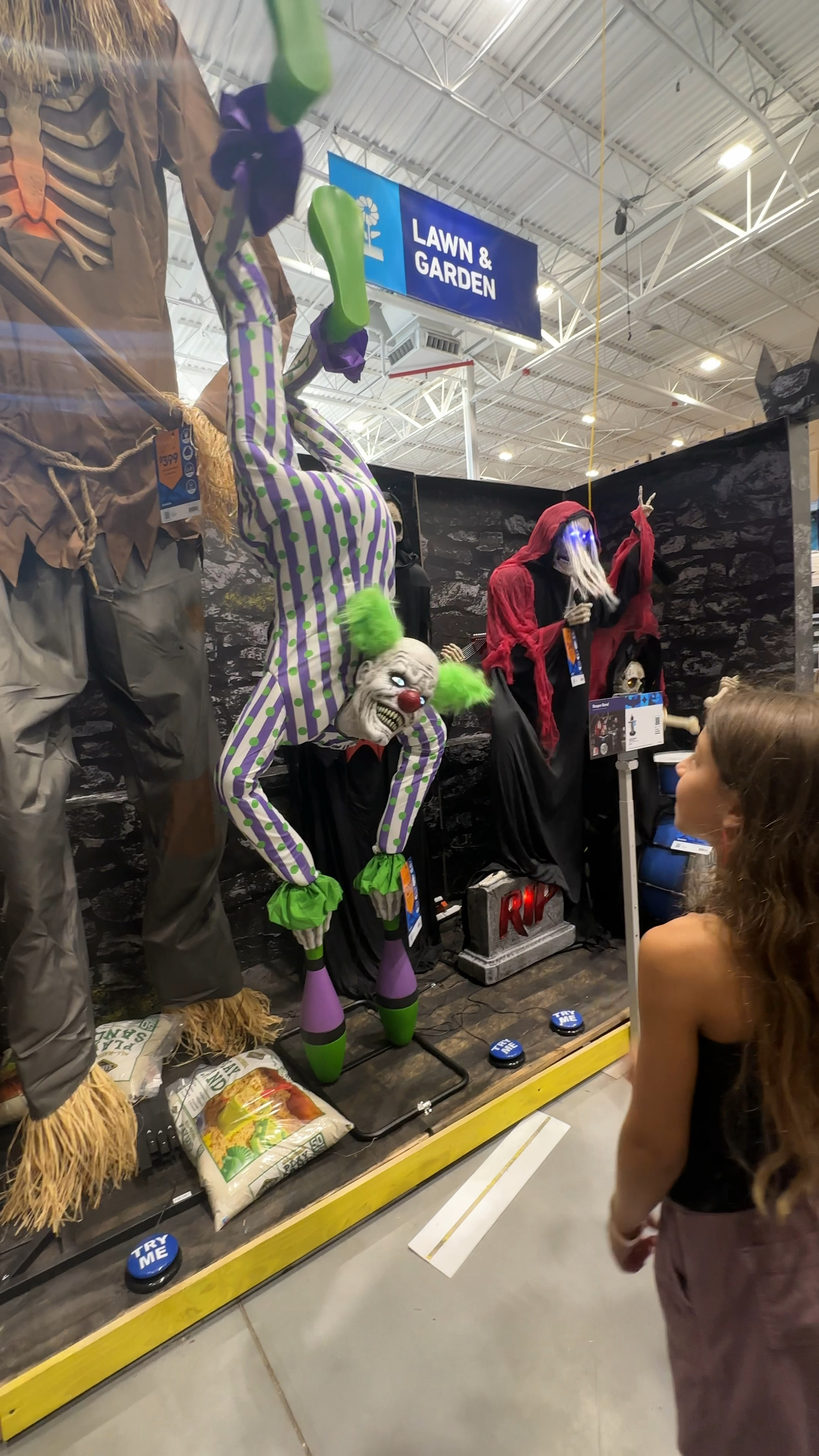 Creepy animatronics at Lowe’s !! This clown is super creepy for Halloween! 

#halloween #decorations 

#LTKHome #LTKSeasonal #LTKParties