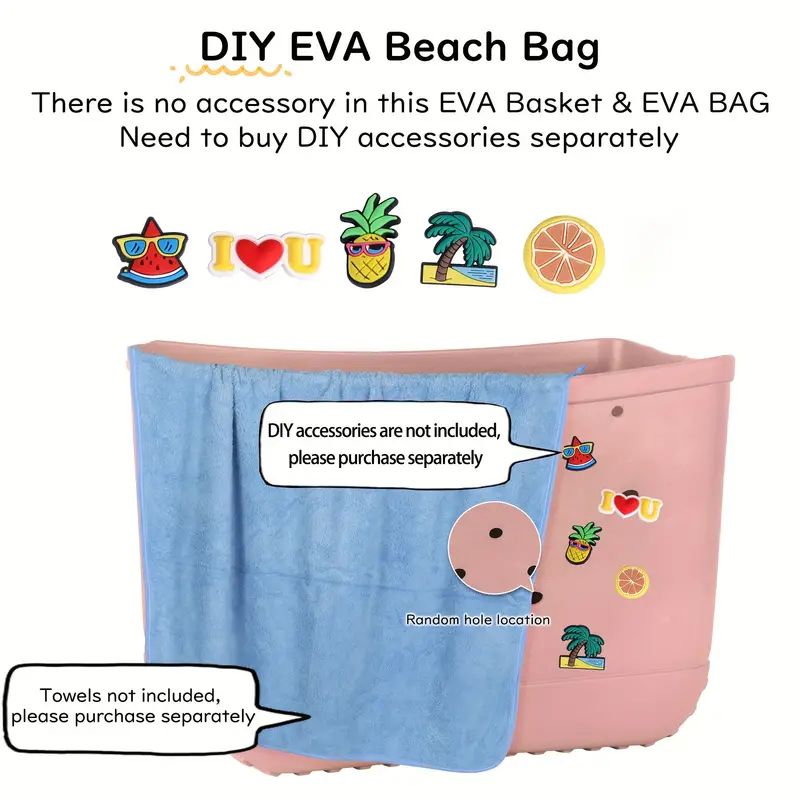 Large Capacity Rubber Tote Bag Summer Beach Shoulder Bag - Temu | Temu Affiliate Program