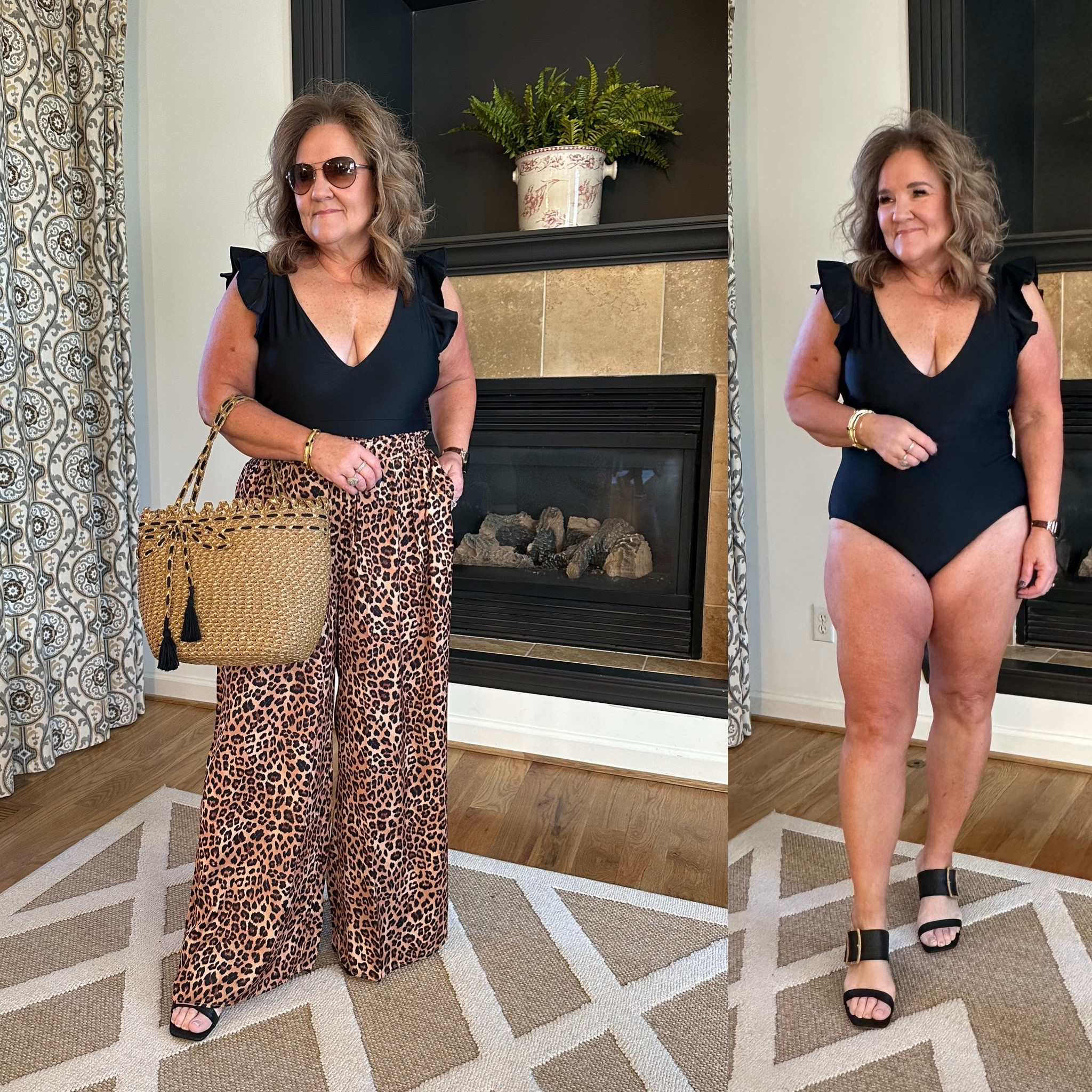 We wear the bathing suit. And buy one that you can feel incredible and including a cover-up like these pants. They are lightweight enough to sit in the sun with them on or go to lunch straight from the pool.
The pants are made from a very lightweight material quick dry. I am in an XL but my smaller size would have worked better. 
Wearing size 14 in the bathing suit. It is not a compression suit. It’s very comfortable. 
10% off with code  NANETTEJS10

#LTKfindsunder100 #LTKover40 #LTKswim