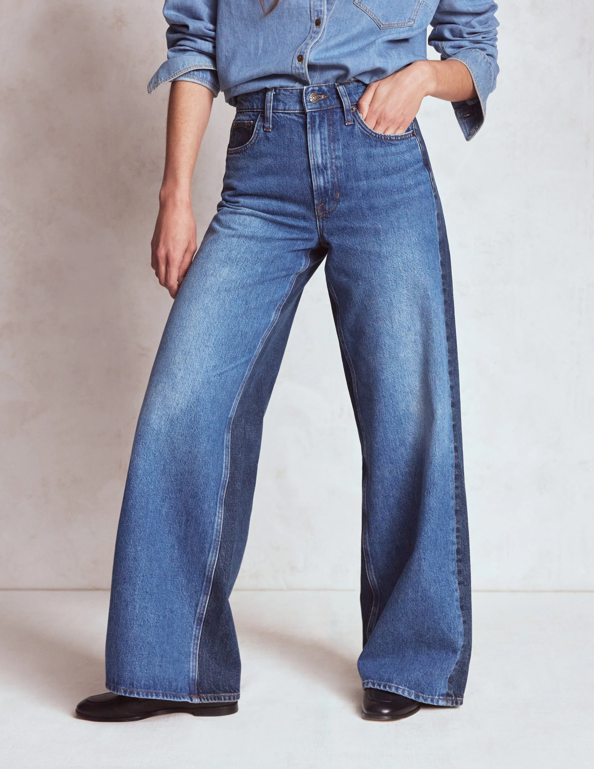 High Rise Wide Leg Jeans-Hotch Potch | Boden UK