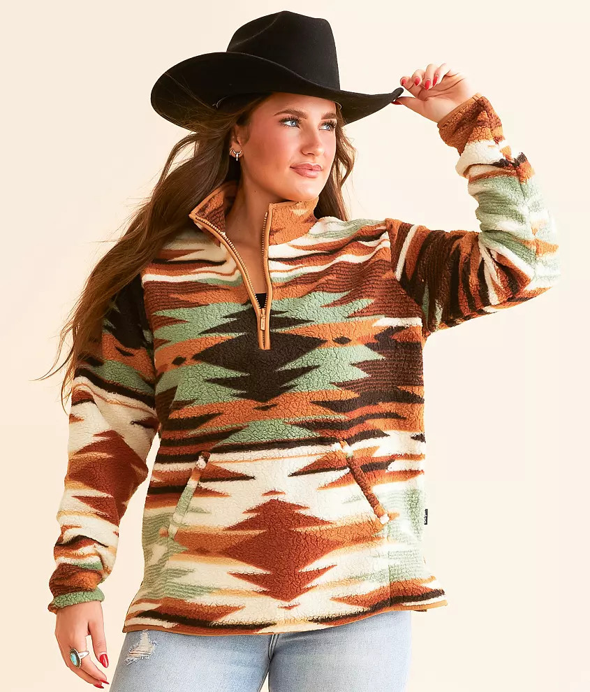 Quarter Zip Sherpa Pullover | Buckle