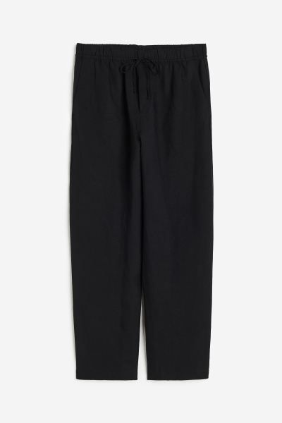 Linen-blend Tapered Pants | H&M (US + CA)