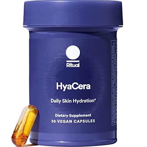 Ritual HyaCera Skin Supplement for Wrinkle Support, with Hyabest® and Ceratiq® for Skin Hydration Support, Hyaluronic Acid, Glycolipids, Ceramides, Gluten Free, Non GMO, Vanilla Essence, 30 Day Supply | Amazon (US)