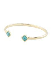 gold turquoise mallory cuff bracelet | TJ Maxx