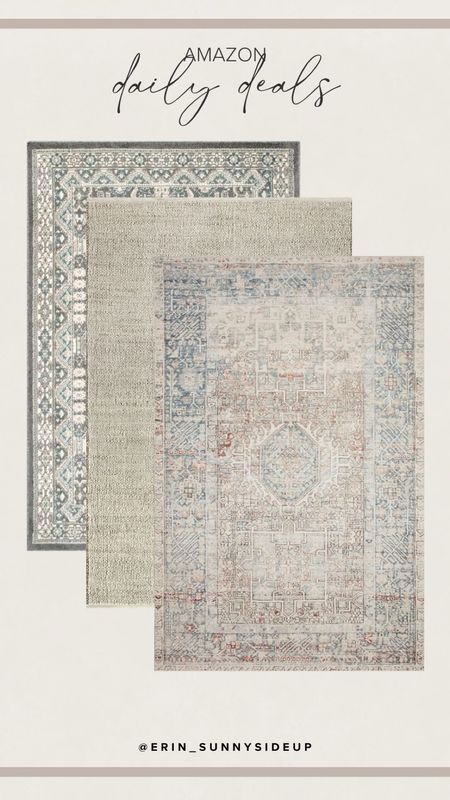 Amazon deals of the day! I love these rugs currently on sale! 

Home finds | spring sale | sale alert

#LTKhome #LTKsalealert #LTKSeasonal