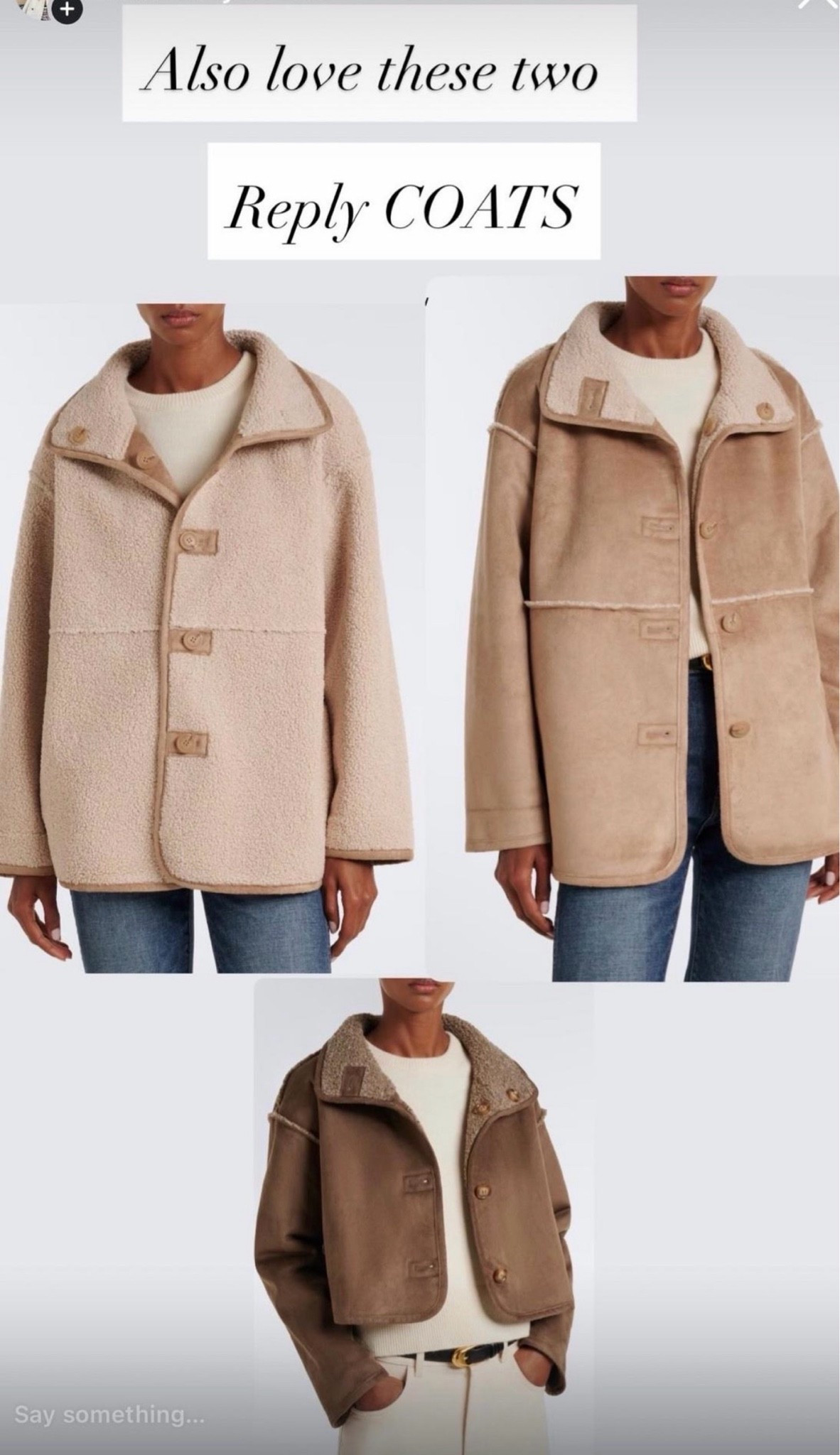 Reversible shearling coats

#LTKootd #LTKgrwm