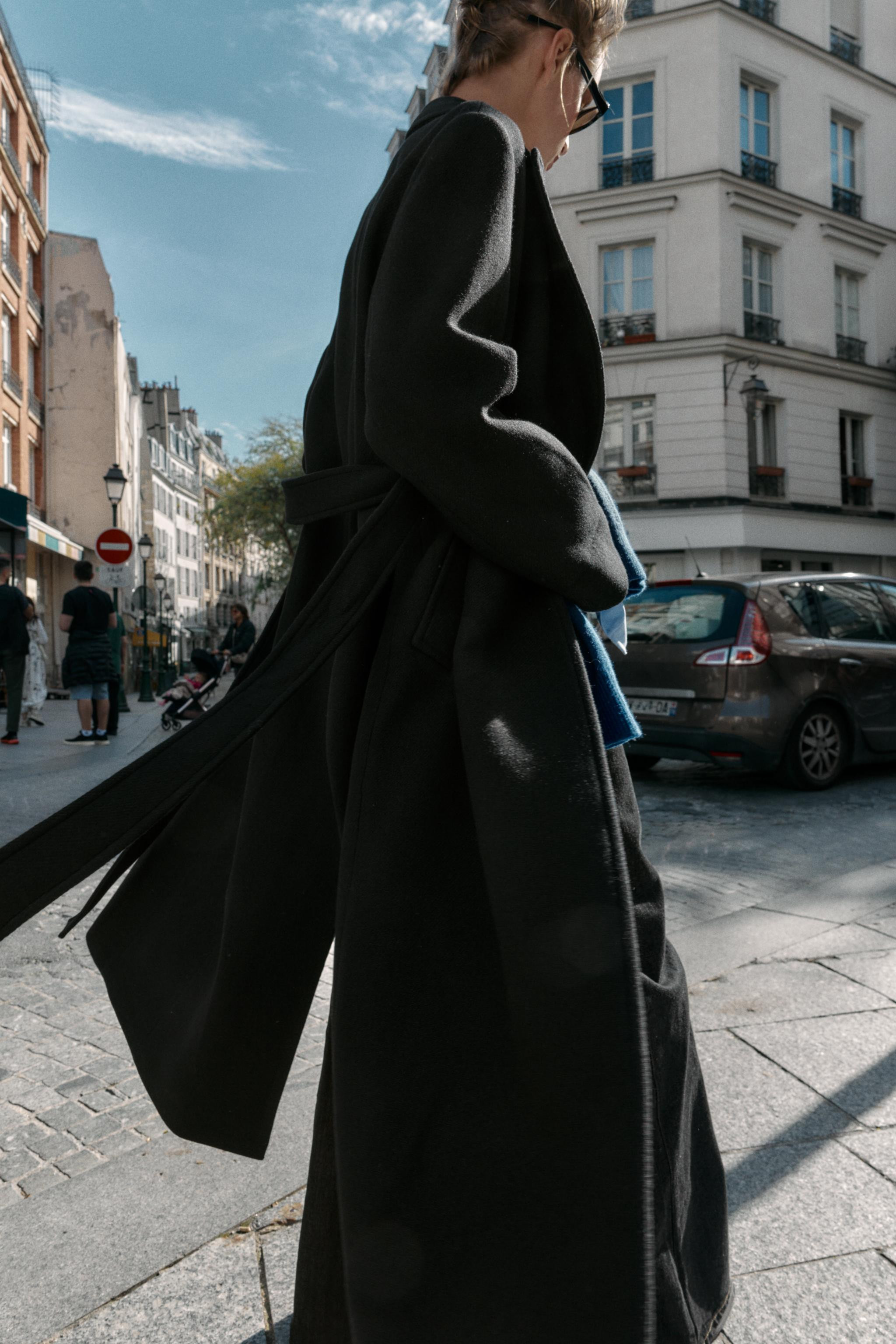 LONG WOOL COAT WITH BELT | Zara UK