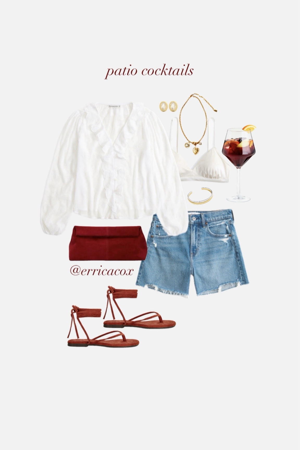 Patio cocktail outfit inspo! ☀️🍷