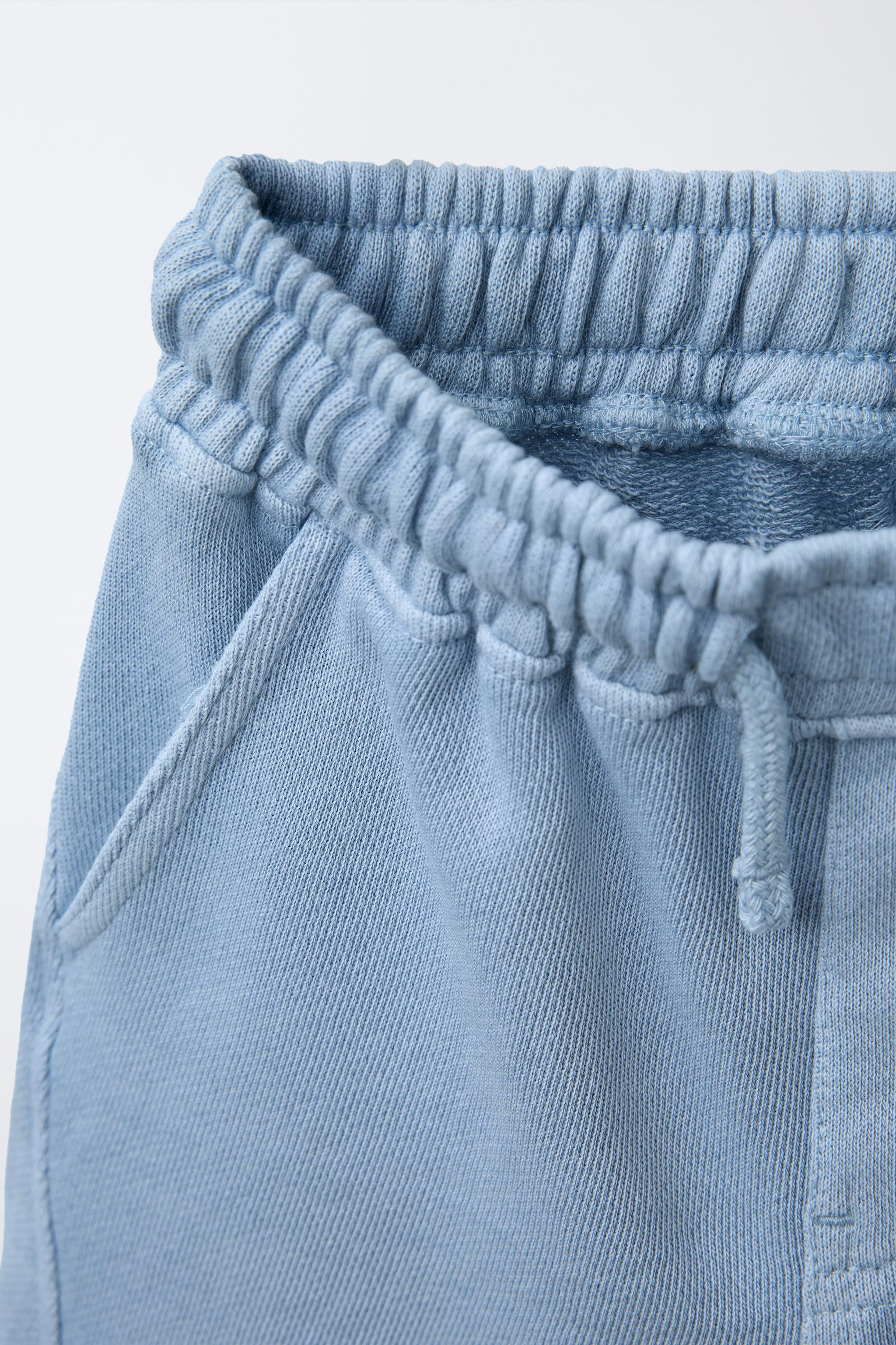 PLUSH LABEL SHORTSLight blue+3 | Zara US