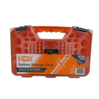 180-Battery Organizer Case with Battery Tester | The Home Depot