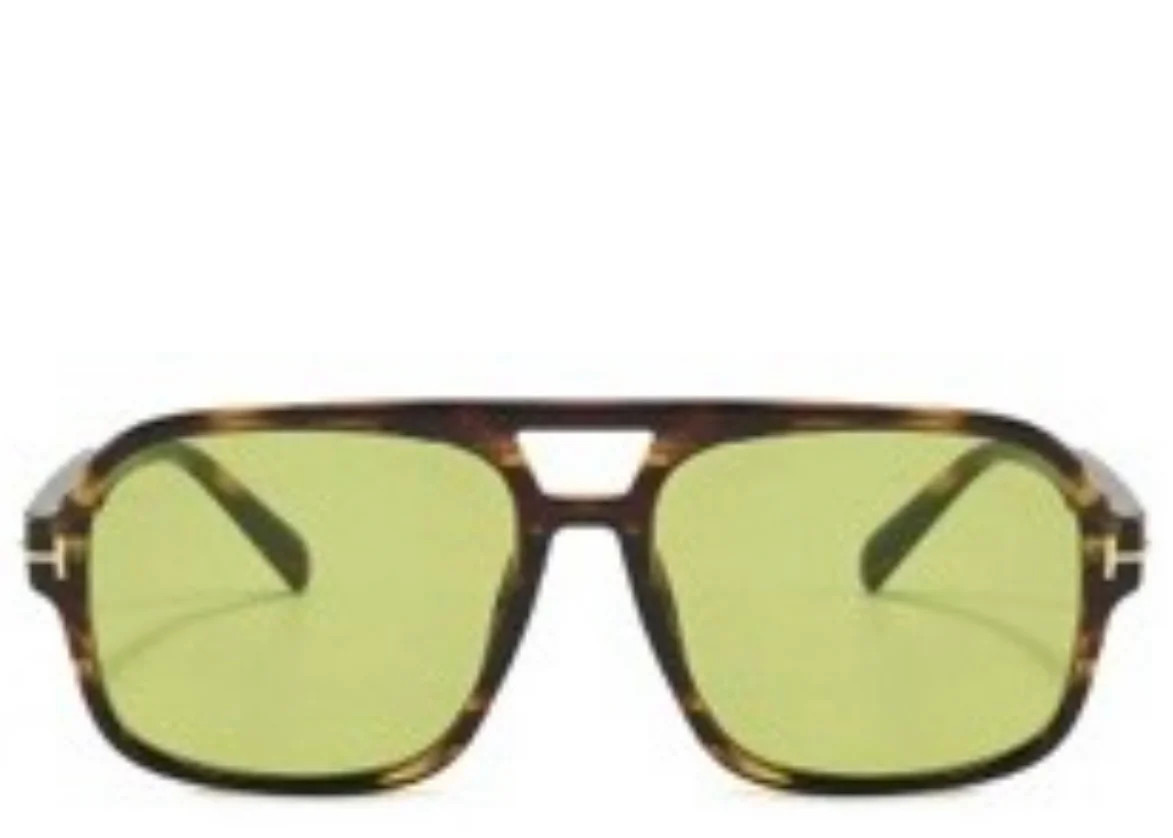 Dallas Leopard Green Tint Sunglasses | Jewel Boutique