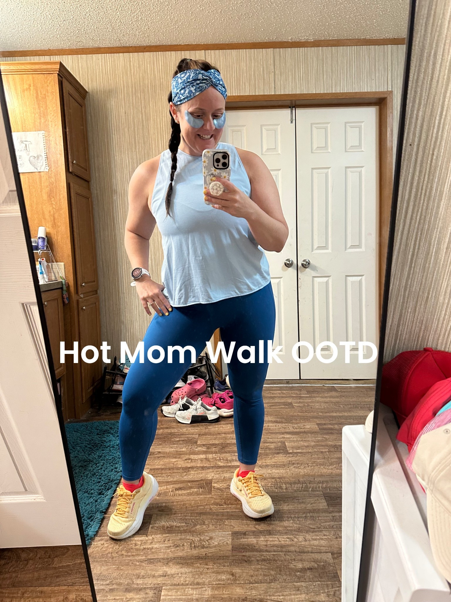 Love me a hot mom walk. 🚶🏻‍♀️ it’s 🥶 outside so walking pad here I comeeeee! 

#LTKfitnessgoals #LTKMidsize #LTKActive