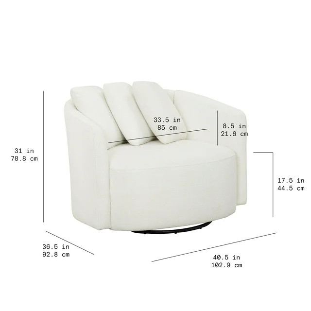 Beautiful Drew Chair by Drew Barrymore, Cream | Walmart (US)