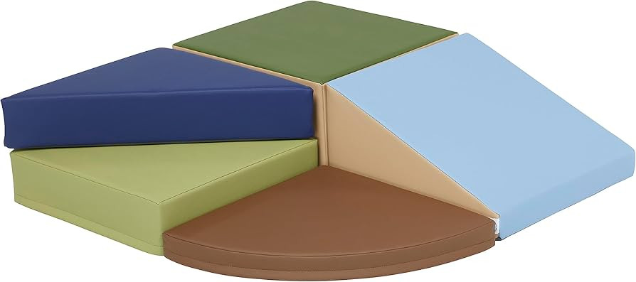 ECR4Kids SoftZone Junior Tiny Twisting Climber, Beginner Playset, Earthtone, 5-Piece | Amazon (US)