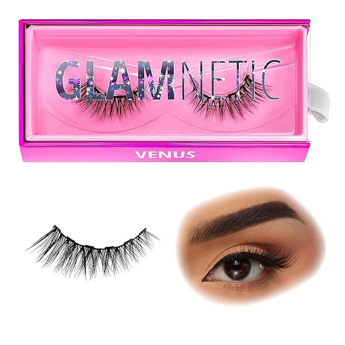 Glamnetic Magnetic Eyelashes - Venus | Short Magnetic Lashes, 60 Wears Reusable High Volume Faux ... | Amazon (US)
