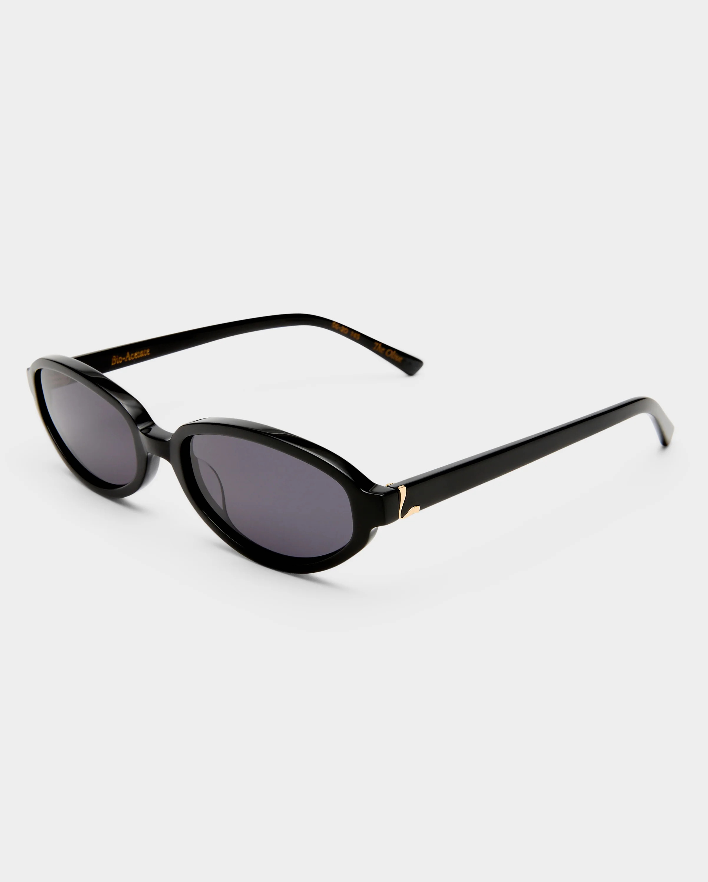 The Olive Black Female Oval Sunglasses | Luv Lou | Luv Lou