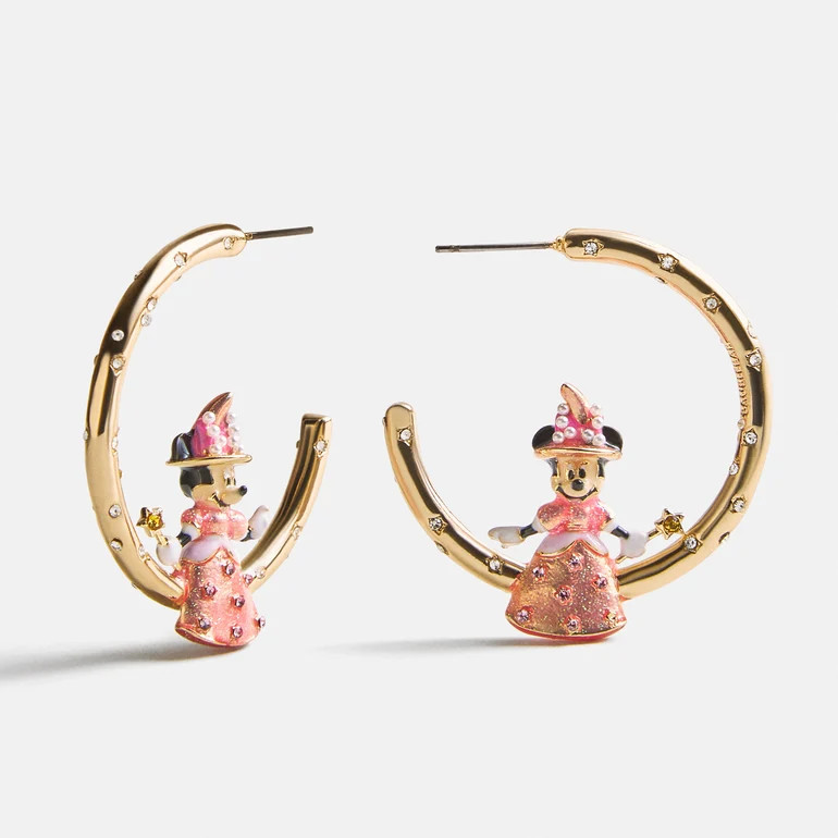 Disney Minnie Mouse Halloween Princess Hoop Earrings | BaubleBar