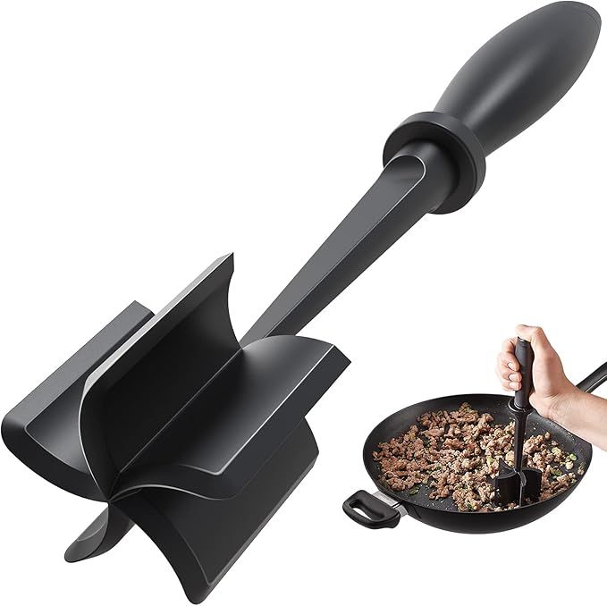 Amazon.com: Meat Chopper, Hamburger Chopper, Premium Heat Resistant Masher and Smasher for Hambur... | Amazon (US)