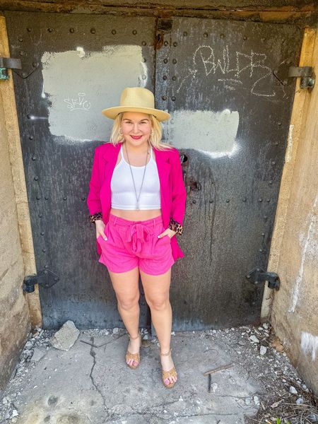 My favorite Pink Lilly Shorts in the color pink. This outfit is perfect for a night out!

#LTKworkwear #LTKfindsunder100 #LTKparties