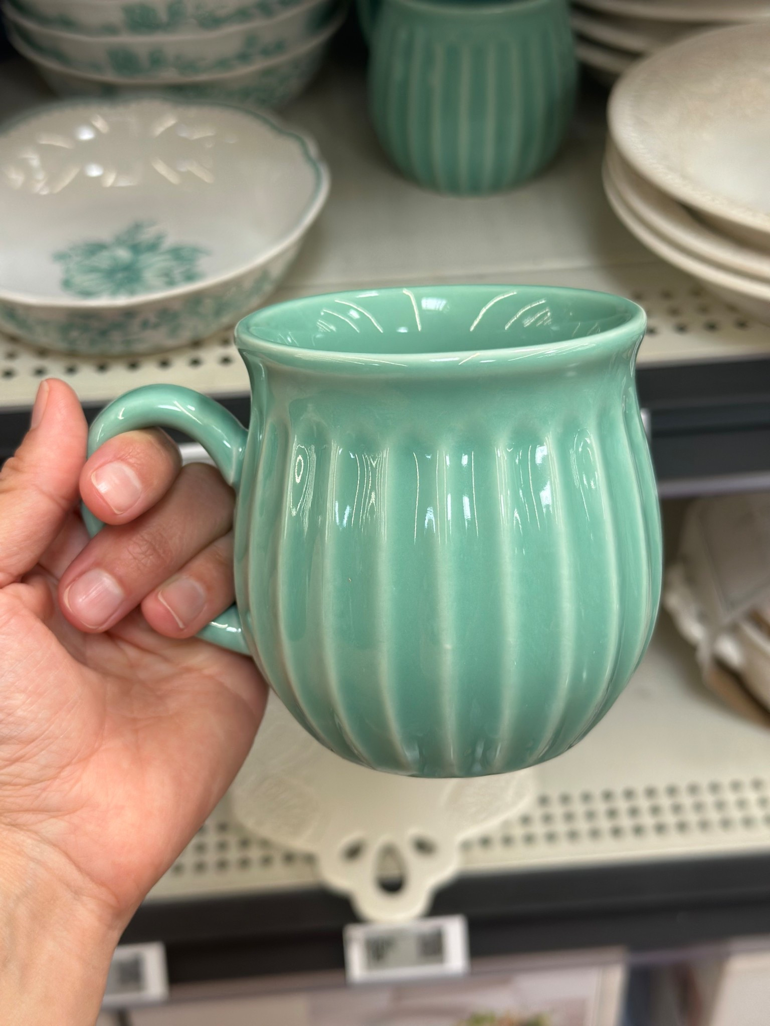 I found the prettiest mug today!! 🤩
Comes in a couple diff colors too. 
#mug #cute #pretty #walmart #cutemugs #like #comment #save #share #follow 

#LTKFindsUnder50 #LTKFindsUnder100 #LTKHome