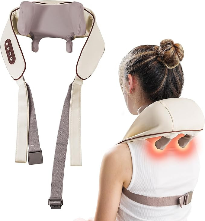 Neck Massager for Pain Relief Deep Tissue with Heat, Cordless 4D Shiatsu Neck Massager for Traps,... | Amazon (US)