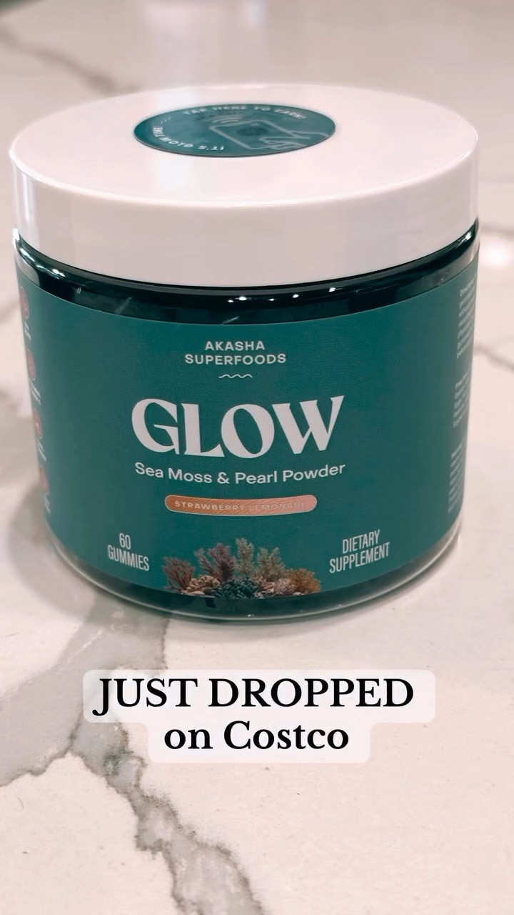 New launch alert 🚨 with @akashasuperfoods-
Akasha Glow Gummies are live on Costco.com
They’re made with sea moss that actually tastes good, plus crushed pearl powder, liposomal Vitamin C, and aloe vera to support skin health, hydration, and hair strength from within. And the flavor? 🍓 Strawberry lemonade perfection.

No artificial sweeteners, gluten-free, and naturally colored with spirulina + blue majik — it’s clean wellness that actually tastes amazing.

You can grab the 2-pack (2-month supply) right now for the best price at Costco.com — and you don’t need a membership to shop online 🛒💚

#AkashaSuperfoods #CostcoFinds #GlowFromWithin #WellnessRoutine #GlowGummies #CostcoPartner

#LTKActive #LTKselfcare #LTKBeauty