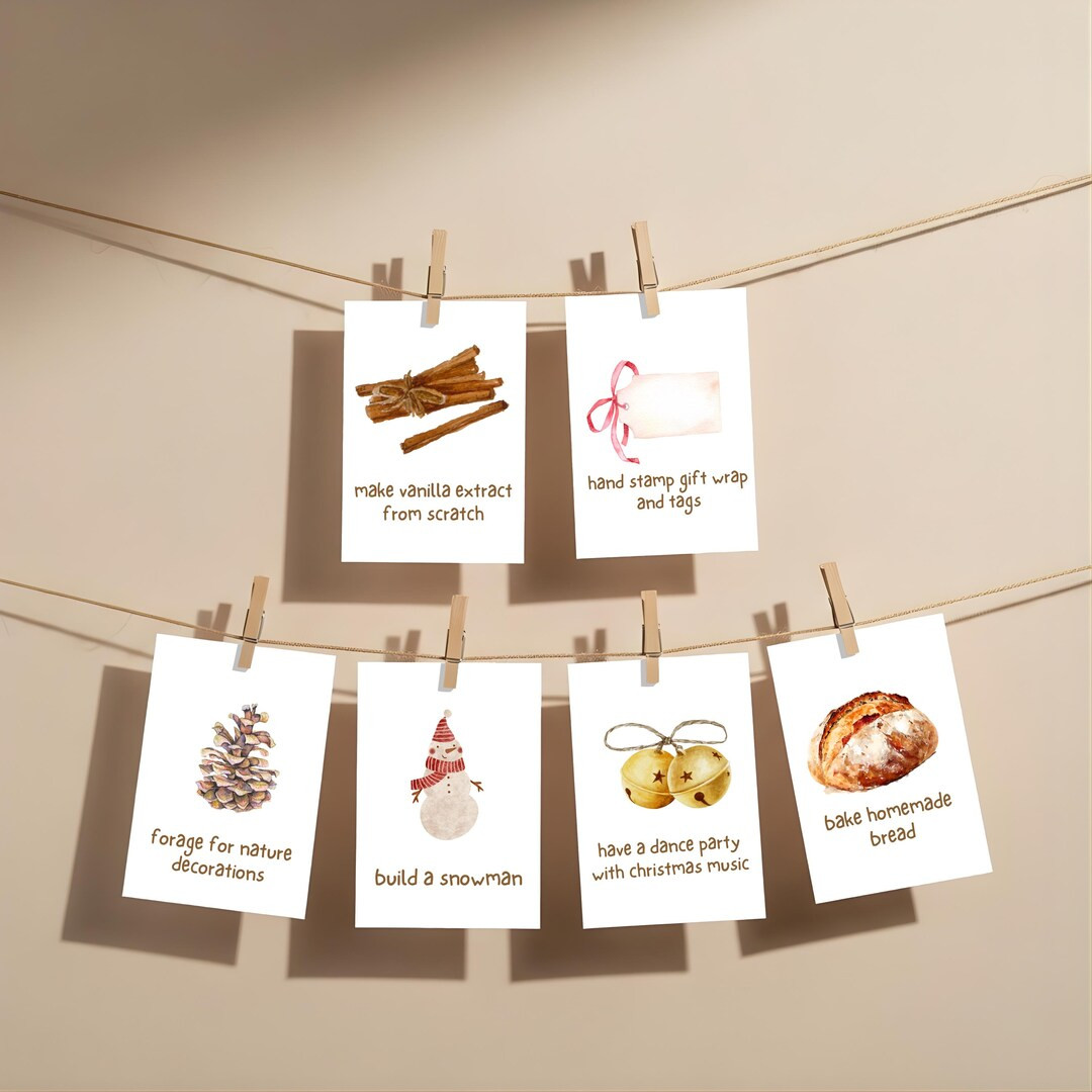 Homemade Christmas Advent Calendar for Kids | Printable Advent Activity Cards | Family Christmas ... | Etsy (US)