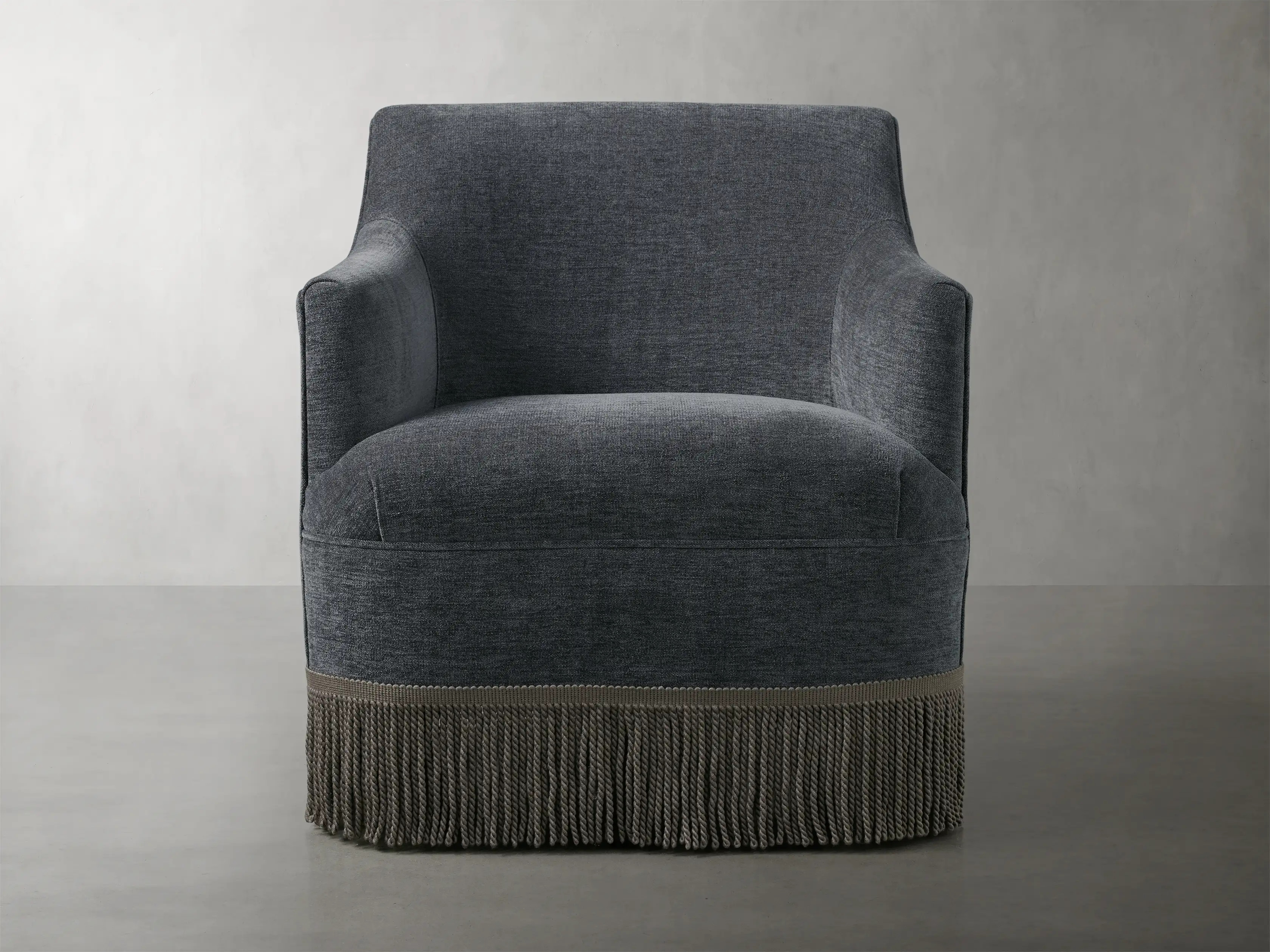 Savannah Swivel Chair with Fringe | Arhaus